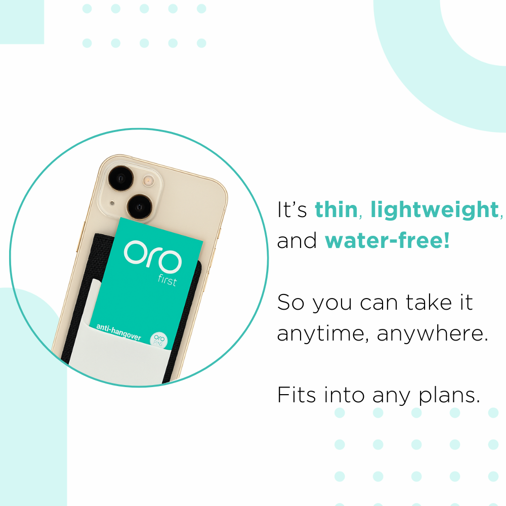 ORO FIRST |  Hangover Prevention Strips - 2 Box Bundle (20 Servings)