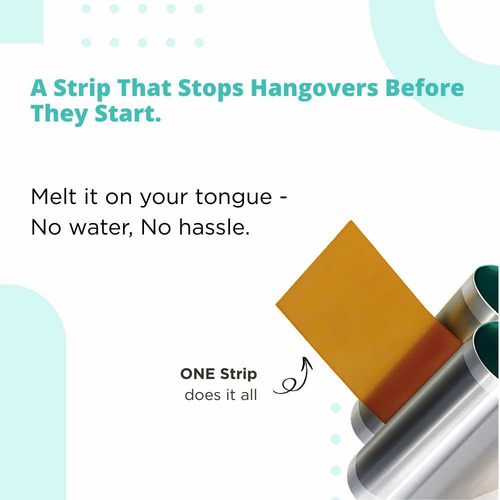 ORO FIRST |  Hangover Prevention Strips - 2 Box Bundle (20 Servings)